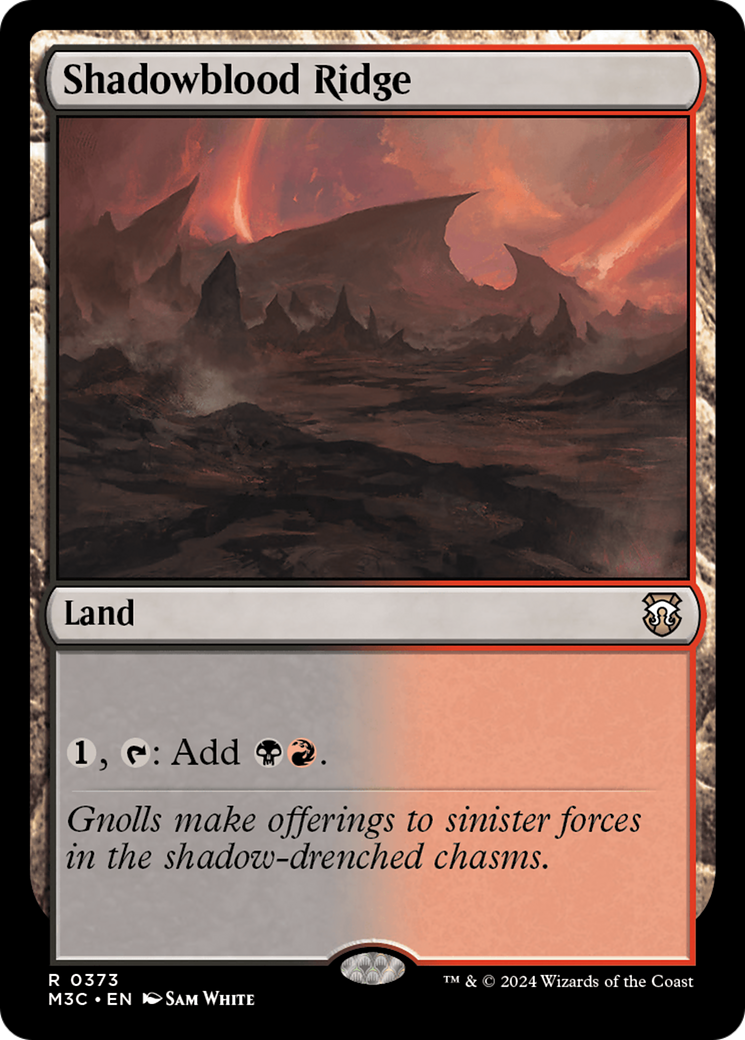 Shadowblood Ridge (Ripple Foil) [Modern Horizons 3 Commander] - The Mythic Store | 24h Order Processing