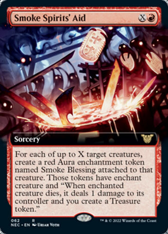 Smoke Spirits' Aid (Extended Art) [Kamigawa: Neon Dynasty Commander] - The Mythic Store | 24h Order Processing