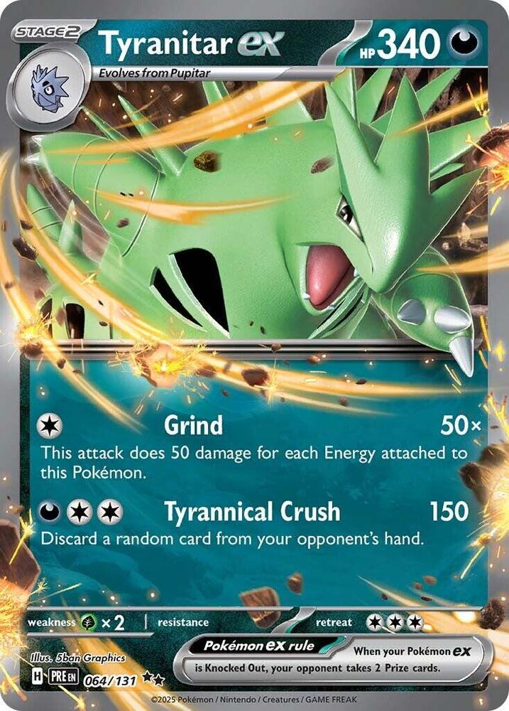 Tyranitar ex (064/131) [Scarlet & Violet: Prismatic Evolutions] - The Mythic Store | 24h Order Processing