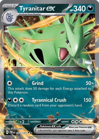 Tyranitar ex (064/131) [Scarlet & Violet: Prismatic Evolutions] - The Mythic Store | 24h Order Processing