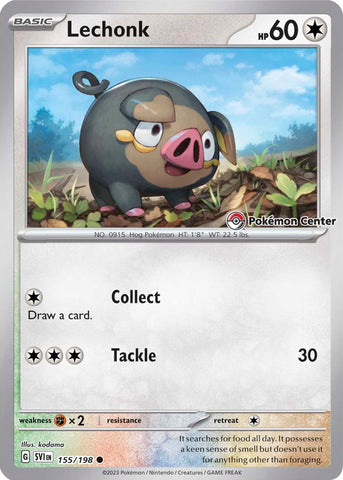 Lechonk (155/198) (Pokemon Center Exclusive) [Scarlet & Violet: Base Set] - The Mythic Store | 24h Order Processing