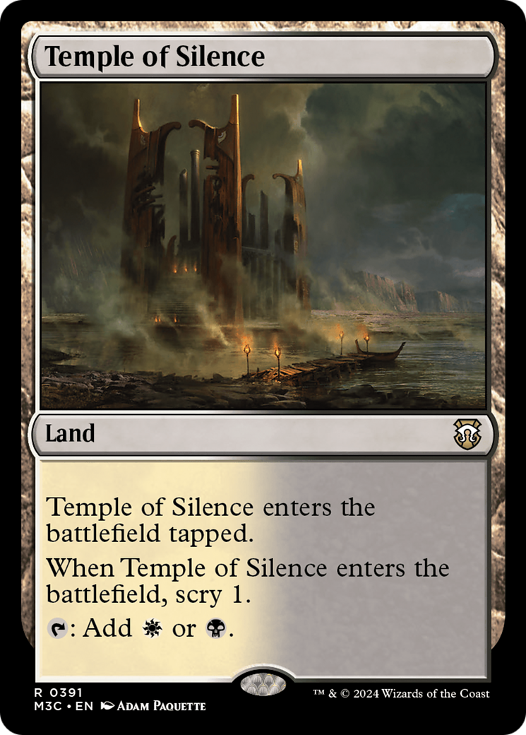 Temple of Silence (Ripple Foil) [Modern Horizons 3 Commander] - The Mythic Store | 24h Order Processing