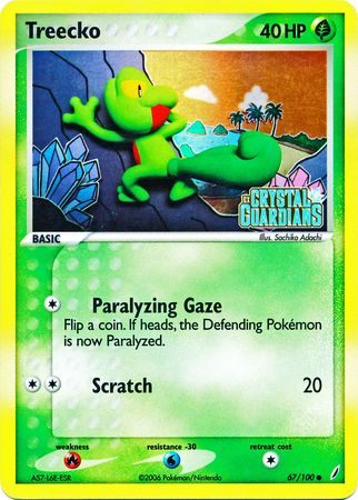 Treecko (67/100) (Stamped) [EX: Crystal Guardians] - The Mythic Store | 24h Order Processing