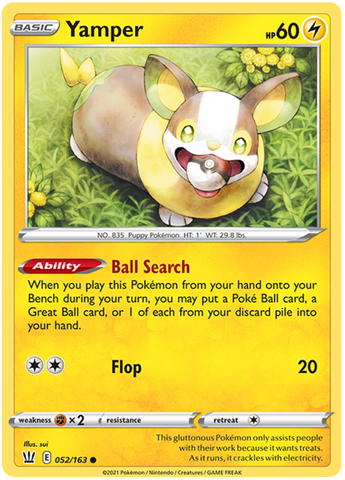 Yamper (052/163) [Sword & Shield: Battle Styles] - The Mythic Store | 24h Order Processing