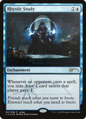 Rhystic Study [Judge Gift Cards 2018] - The Mythic Store | 24h Order Processing