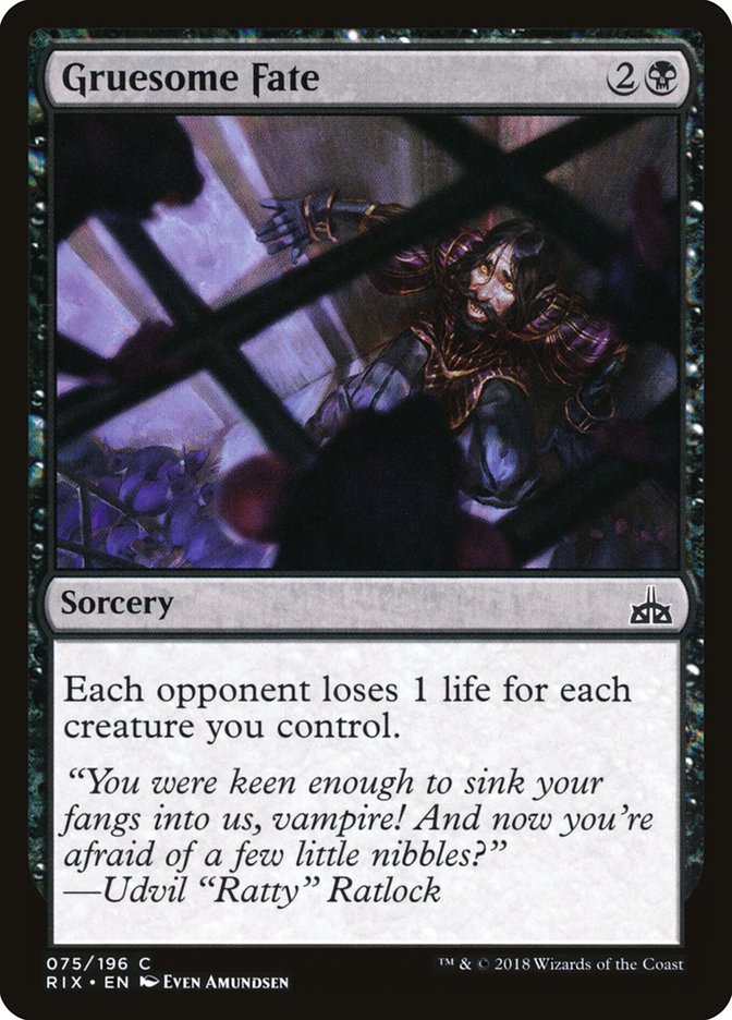 Gruesome Fate [Rivals of Ixalan] - The Mythic Store | 24h Order Processing
