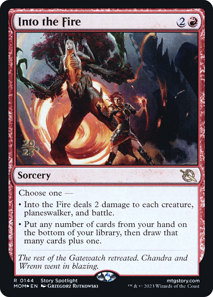 Into the Fire [March of the Machine Prerelease Promos] - The Mythic Store | 24h Order Processing