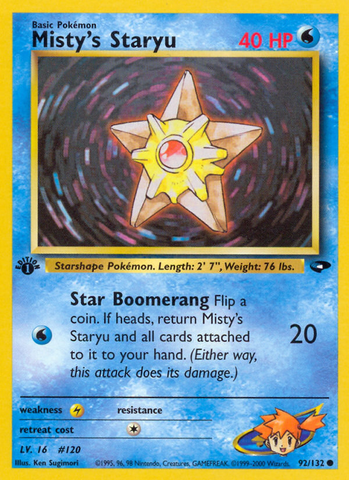 Misty's Staryu (92/132) [Gym Challenge 1st Edition] - The Mythic Store | 24h Order Processing