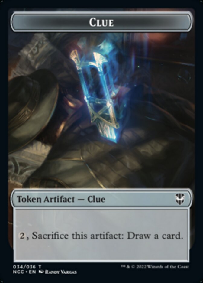 Clue // Fish Double-Sided Token [Streets of New Capenna Commander Tokens] - The Mythic Store | 24h Order Processing