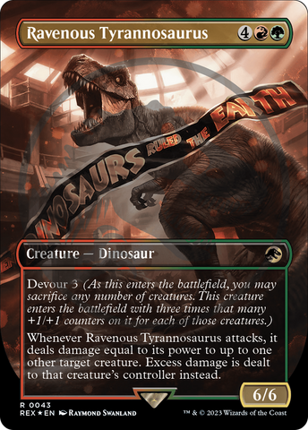 Ravenous Tyrannosaurus (Emblem) (Borderless) [Jurassic World Collection Tokens] - The Mythic Store | 24h Order Processing