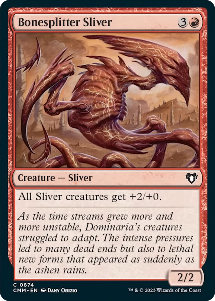 Bonesplitter Sliver [Commander Masters] - The Mythic Store | 24h Order Processing