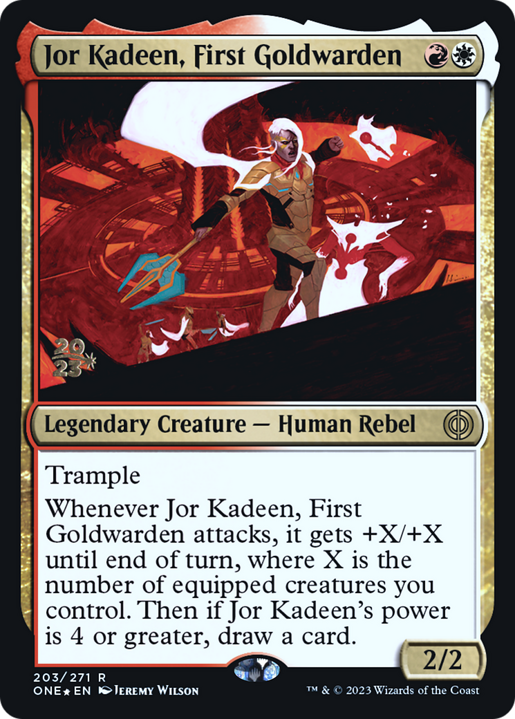 Jor Kadeen, First Goldwarden [Phyrexia: All Will Be One Prerelease Promos] - The Mythic Store | 24h Order Processing