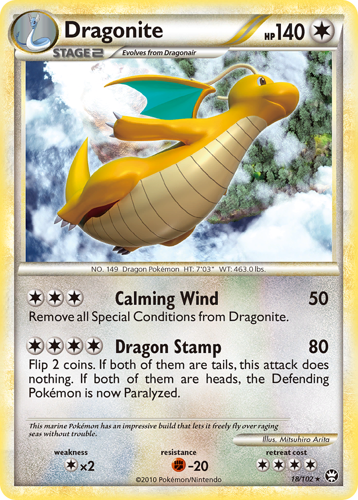 Dragonite (18/102) [HeartGold & SoulSilver: Triumphant] - The Mythic Store | 24h Order Processing