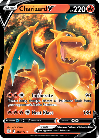 Charizard V (017/172) [Sword & Shield: Brilliant Stars] - The Mythic Store | 24h Order Processing