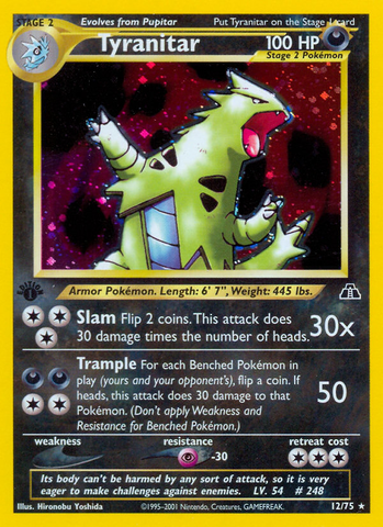 Tyranitar (12/75) [Neo Discovery 1st Edition] - The Mythic Store | 24h Order Processing