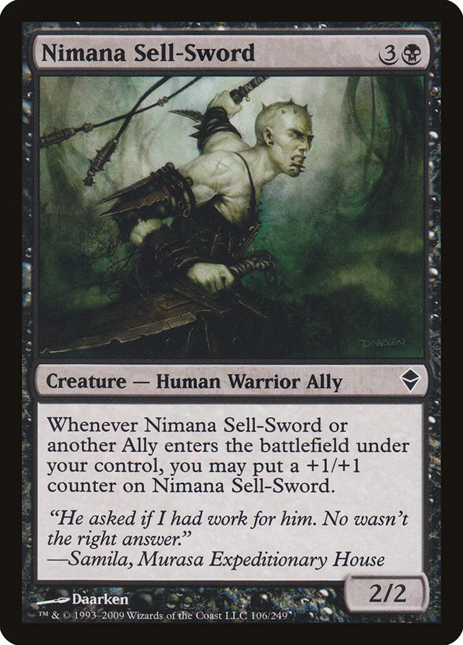Nimana Sell-Sword [Zendikar] - The Mythic Store | 24h Order Processing
