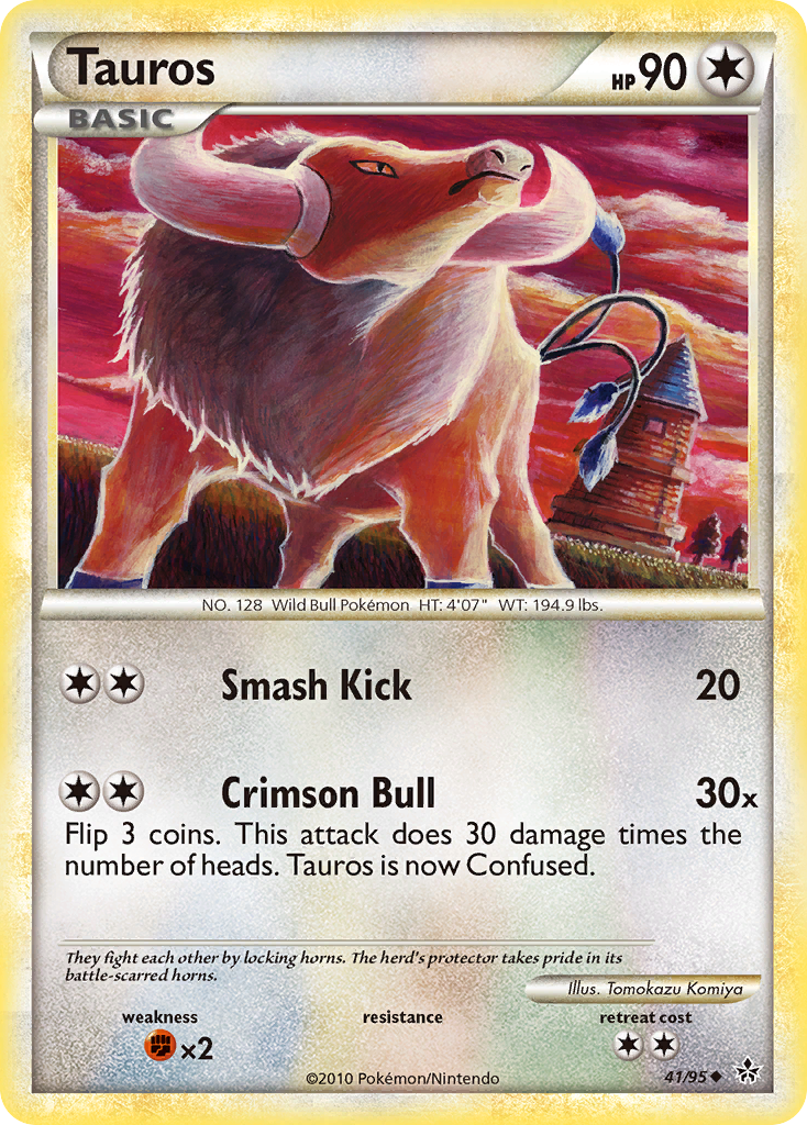 Tauros (41/95) [HeartGold & SoulSilver: Unleashed] - The Mythic Store | 24h Order Processing