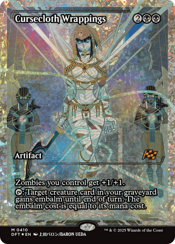 Cursecloth Wrappings (Showcase Fracture Foil) (Japanese) [Aetherdrift] - The Mythic Store | 24h Order Processing