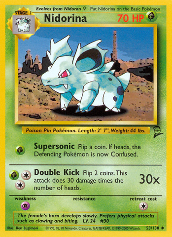 Nidorina (53/130) [Base Set 2] - The Mythic Store | 24h Order Processing