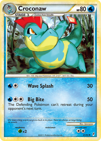 Croconaw (41/95) [HeartGold & SoulSilver: Call of Legends] - The Mythic Store | 24h Order Processing