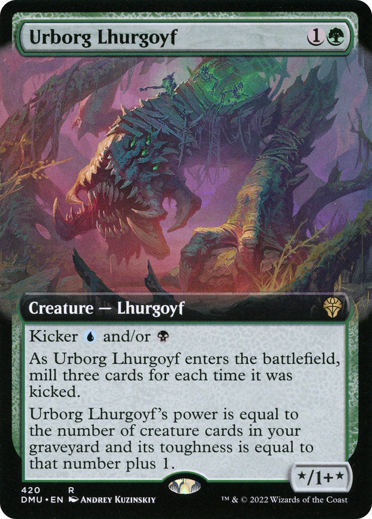 Urborg Lhurgoyf (Extended Art) [Dominaria United] - The Mythic Store | 24h Order Processing
