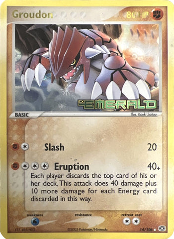 Groudon (14/106) (Stamped) [EX: Emerald] - The Mythic Store | 24h Order Processing
