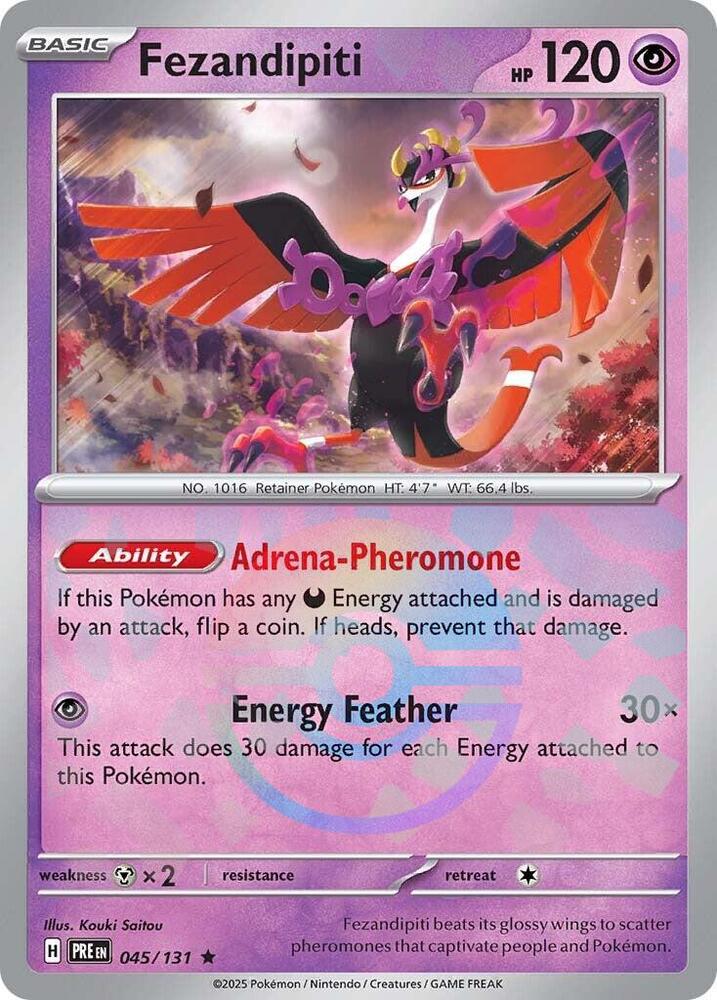 Fezandipiti (045/131) (Poke Ball Pattern) [Scarlet & Violet: Prismatic Evolutions] - The Mythic Store | 24h Order Processing
