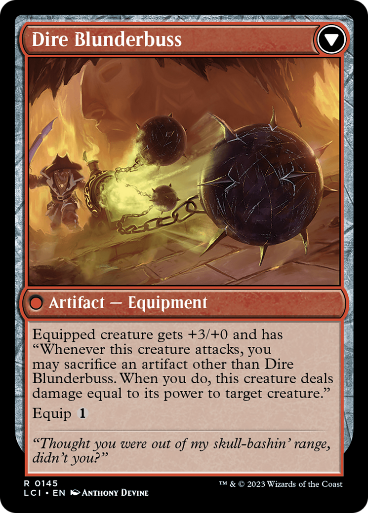 Dire Flail // Dire Blunderbuss [The Lost Caverns of Ixalan Prerelease Cards] - The Mythic Store | 24h Order Processing