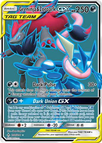 Greninja & Zoroark GX (200/214) [Sun & Moon: Unbroken Bonds] - The Mythic Store | 24h Order Processing