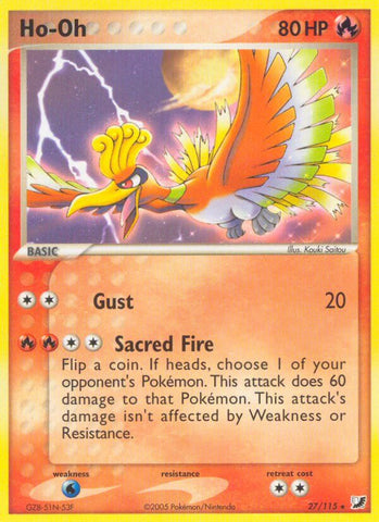 Ho Oh(27/115) (Cosmos Holo) (Theme Deck Exclusive) [EX: Unseen Forces] - The Mythic Store | 24h Order Processing