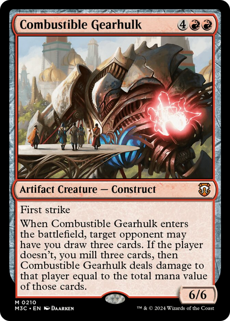 Combustible Gearhulk (Ripple Foil) [Modern Horizons 3 Commander] - The Mythic Store | 24h Order Processing