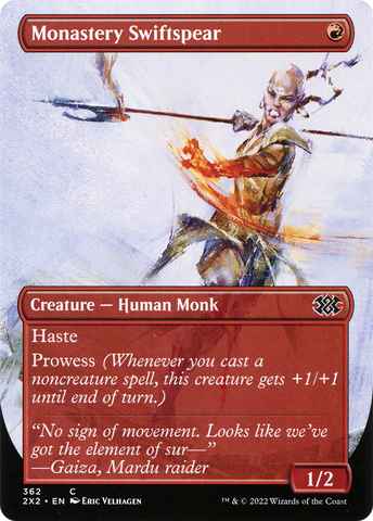 Monastery Swiftspear (Borderless Alternate Art) [Double Masters 2022] - The Mythic Store | 24h Order Processing