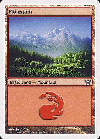 Mountain (343) [Ninth Edition] - The Mythic Store | 24h Order Processing