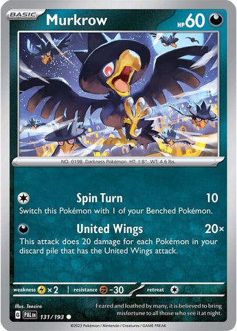 Murkrow (131/193) [Scarlet & Violet: Paldea Evolved] - The Mythic Store | 24h Order Processing
