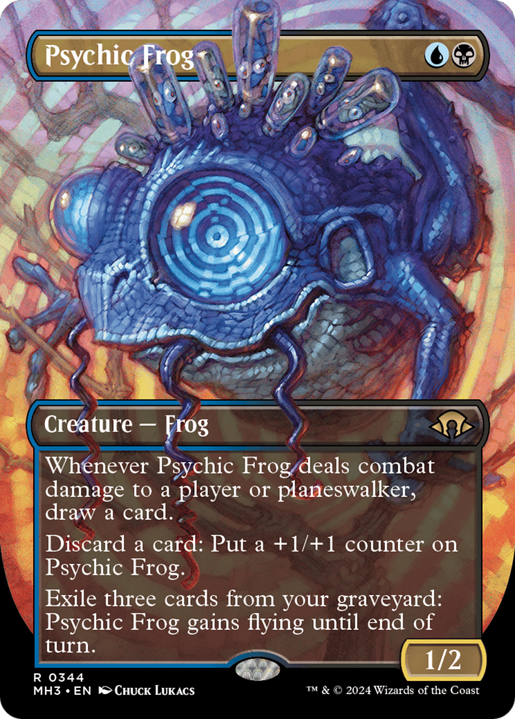 Psychic Frog (Borderless) [Modern Horizons 3] - The Mythic Store | 24h Order Processing