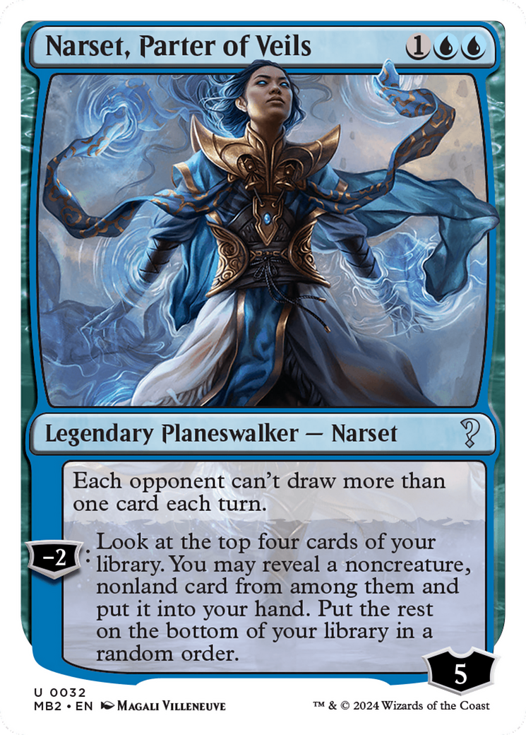 Narset, Parter of Veils (White Border) [Mystery Booster 2] - The Mythic Store | 24h Order Processing