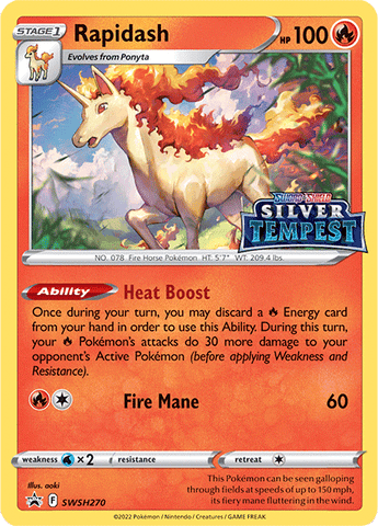 Rapidash (SWSH270) (Prerelease) [Sword & Shield: Black Star Promos] - The Mythic Store | 24h Order Processing