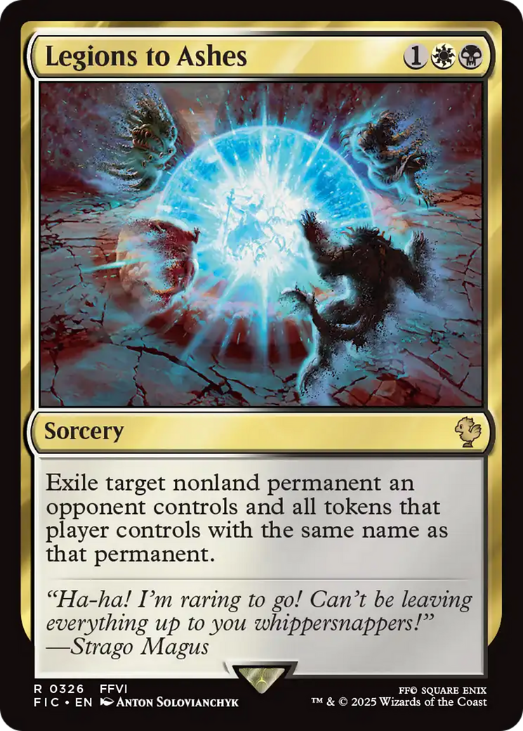 Legions to Ashes [FINAL FANTASY Commander] - The Mythic Store | 24h Order Processing