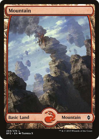 Mountain (269) (Full Art) [Battle for Zendikar] - The Mythic Store | 24h Order Processing