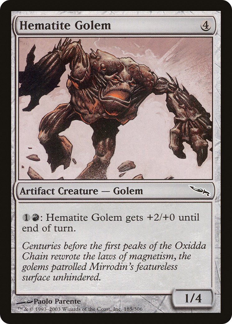 Hematite Golem [Mirrodin] - The Mythic Store | 24h Order Processing