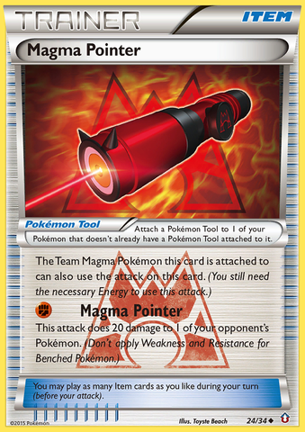 Magma Pointer (24/34) [XY: Double Crisis] - The Mythic Store | 24h Order Processing