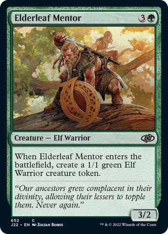 Elderleaf Mentor [Jumpstart 2022] - The Mythic Store | 24h Order Processing
