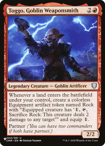 Toggo, Goblin Weaponsmith [The List] - The Mythic Store | 24h Order Processing