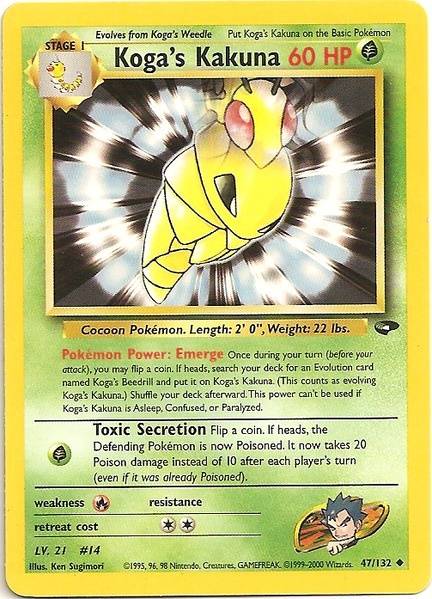 Koga's Kakuna (47/132) [Gym Challenge Unlimited] - The Mythic Store | 24h Order Processing