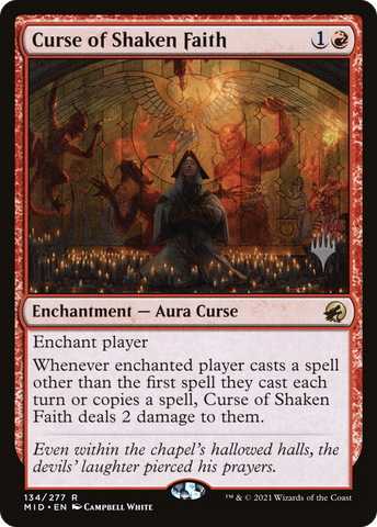Curse of Shaken Faith (Promo Pack) [Innistrad: Midnight Hunt Promos] - The Mythic Store | 24h Order Processing