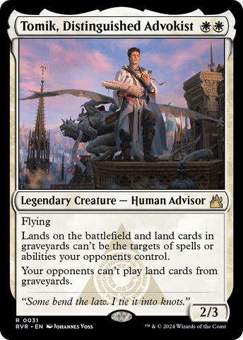 Tomik, Distinguished Advokist [Ravnica Remastered] - The Mythic Store | 24h Order Processing
