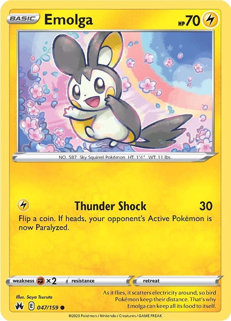 Emolga (047/159) [Sword & Shield: Crown Zenith] - The Mythic Store | 24h Order Processing