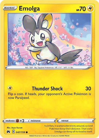 Emolga (047/159) [Sword & Shield: Crown Zenith] - The Mythic Store | 24h Order Processing