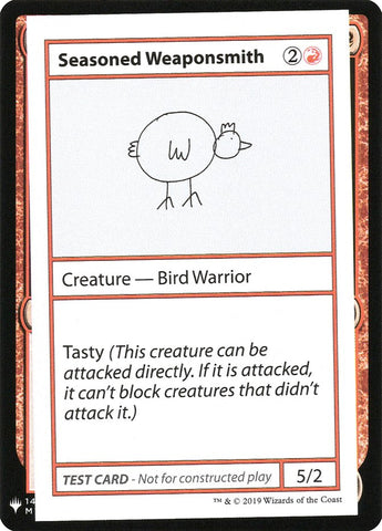 Seasoned Weaponsmith [Mystery Booster Playtest Cards] - The Mythic Store | 24h Order Processing