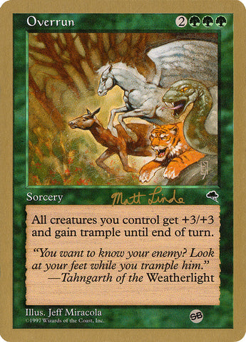 Overrun (Matt Linde) (SB) [World Championship Decks 1999] - The Mythic Store | 24h Order Processing
